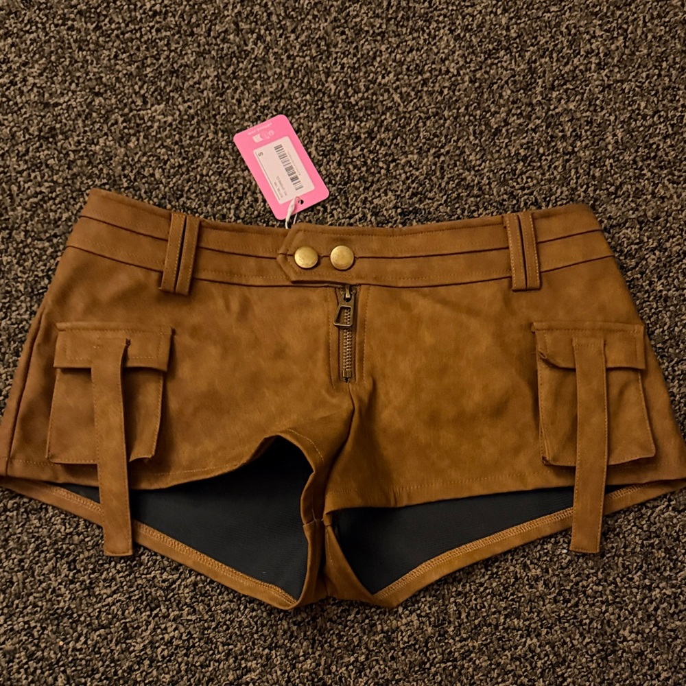 Edikted Brown Women's Cargo Shorts